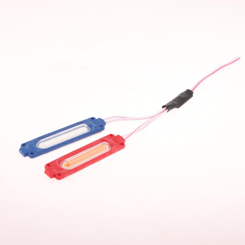 1 Piece 1 To 2 Vehicle Warning Flash Lamp 12V Cob Red Blue Strobe Lights For Car Moto Bike Grille Decor Atmosphere Lighting