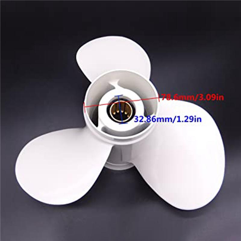 3X Marine Propeller Boat Parts 40-50HP Outboard Propeller 11 1/8 X 13-G For  40-60HP 69W-45945-00-EL