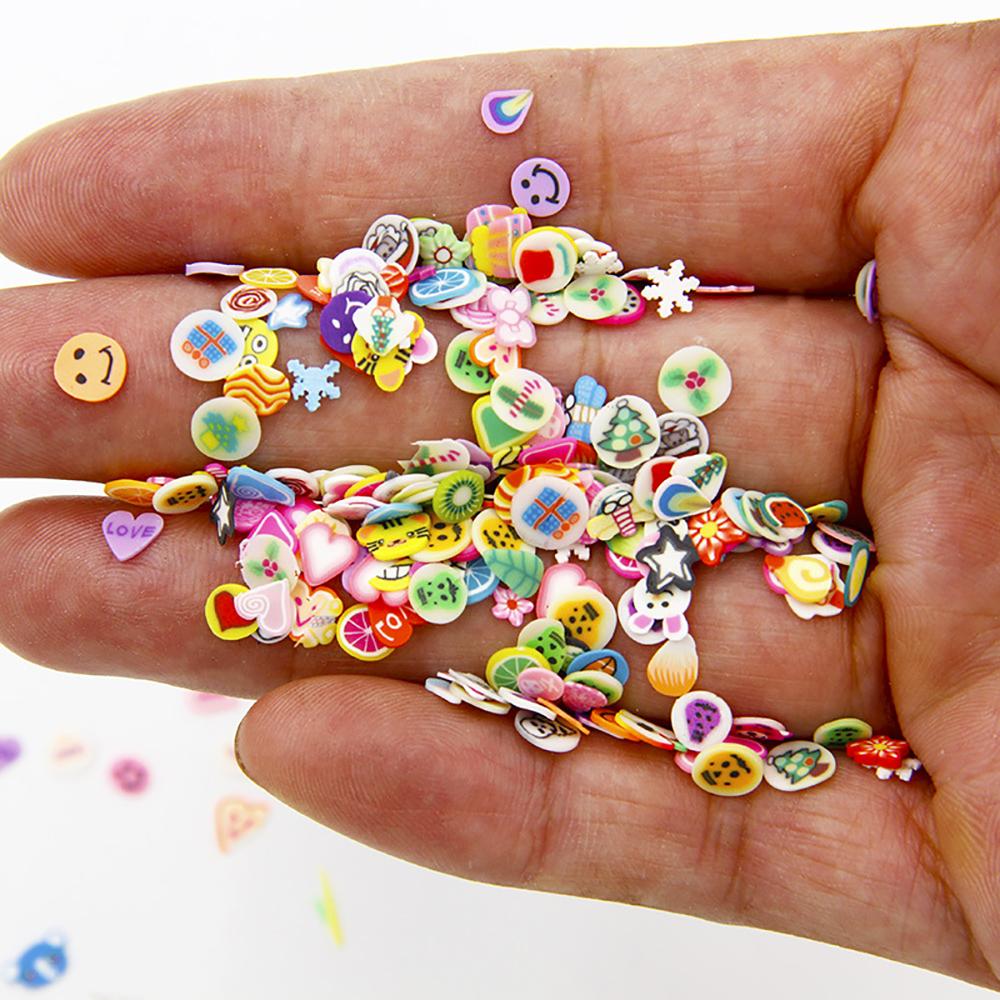 Silikon Welt 1000 Stück Mix Obst Weich Ton Schleim Tier Blume Scheibe Harz Füllstoff für Nagelkunst Epoxid Form DIY Handwerk Herstellung