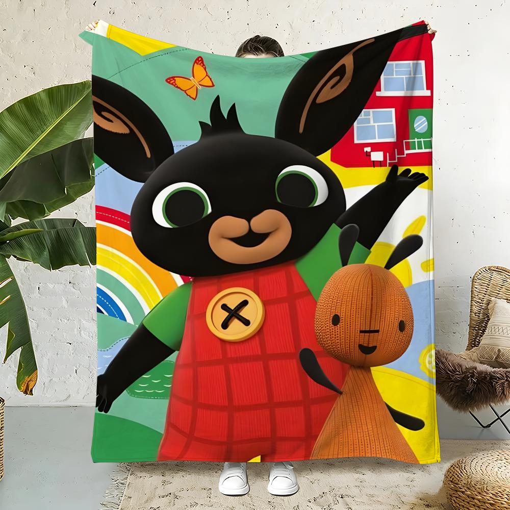 Animation B-Bing Throw  Flannel Throw Blanket,Bed Home Office Nap Blanket Travel,Camping,Picnic Blanket Soft Decor 75cmx90cm