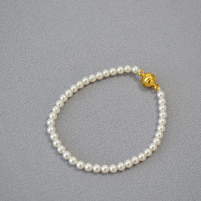 Элегантное французское жемчужное магнитное ожерелье и цепочка для свитера для женщин