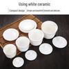 Pure White Ceramic Stew Pot with Lid: Versatile Double Boiler for Soup, Eggs, Bird's Nest, and Tonics
