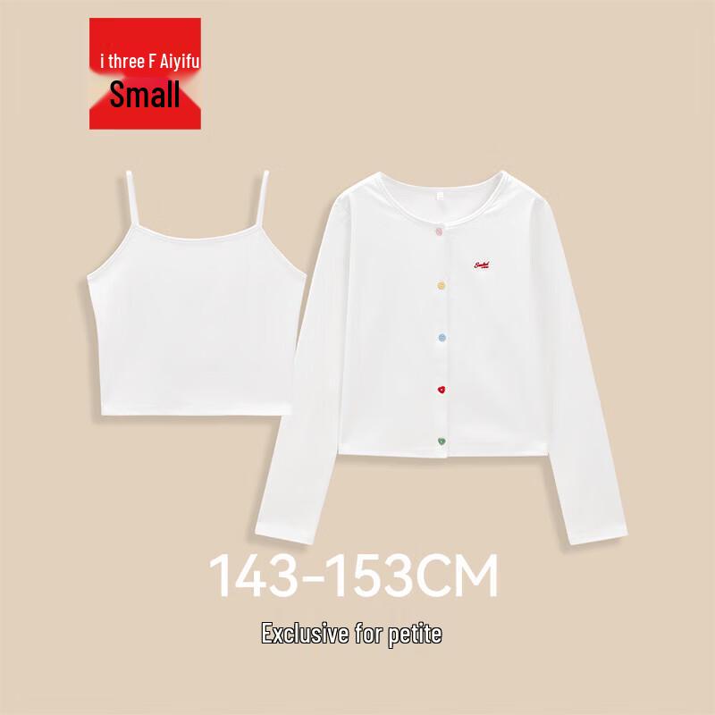 IEF 2026 Spring Petite French Casual Two-Piece Top Set M