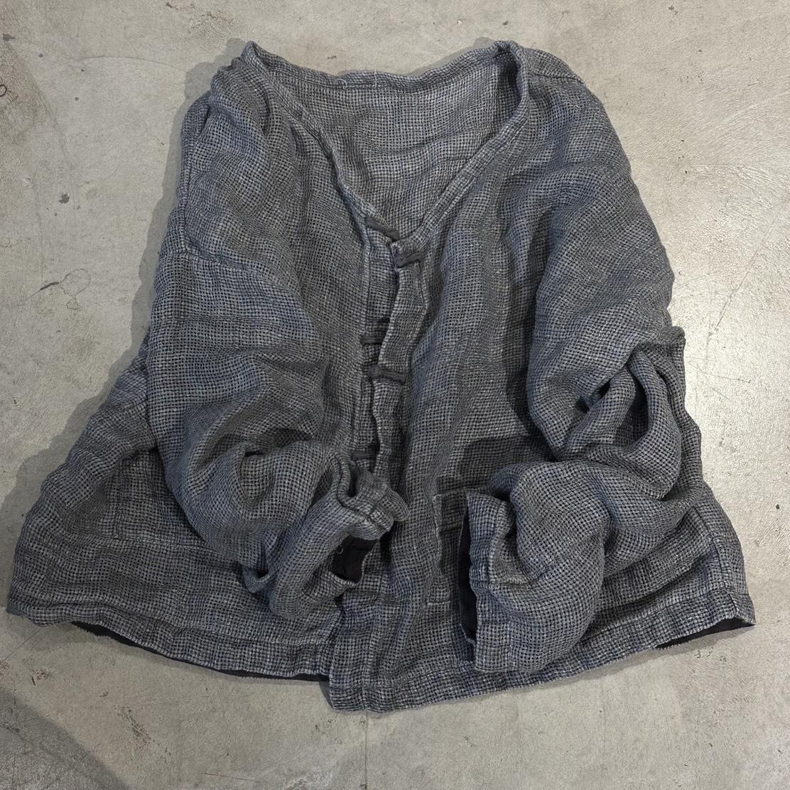 

Johnature Жіноча зимова нішева мода з довгими рукавами в китайському стилі, повсякденне старовинне ретро-пальто One Size темно-сірий колір