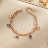 Simple And Stylish Titanium Steel Evil Eye Bracelet Fashion Jewelry Hypoallergenic And Fade Resistant