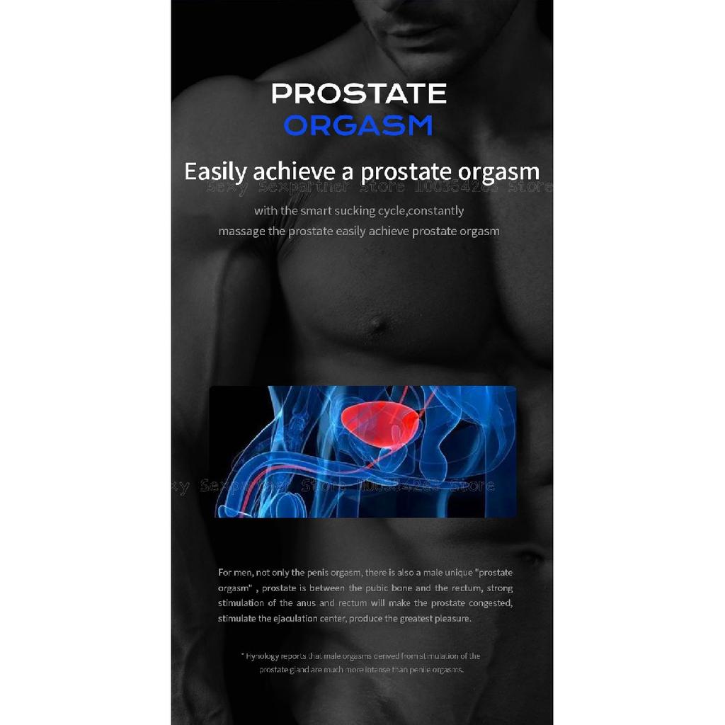 Male Electric Anal Prostate Massager Vacuum Vestibular Suction Stimulate Alternative Sex Toys Anal Toys Silicone Anal Plug