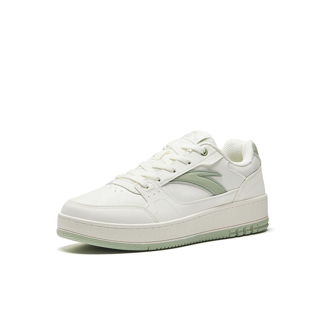 Anta Original 2 Low Top Skateboard Shoes Women's White Porcelain Glazed Green 922548068-7