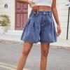 Women Jean Shorts High Waisted Stretchy Summer Denim Shorts