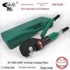 C-Type Open-Jaw Manual Hydraulic Crimping Pliers for Copper and Aluminum Cable Lugs, Steel Mold, HP-400C