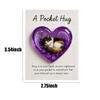 Encouragement Greeting Cat Memorial Pocket Hug Pendent Portable Small Cat Ornaments  Cat Lover