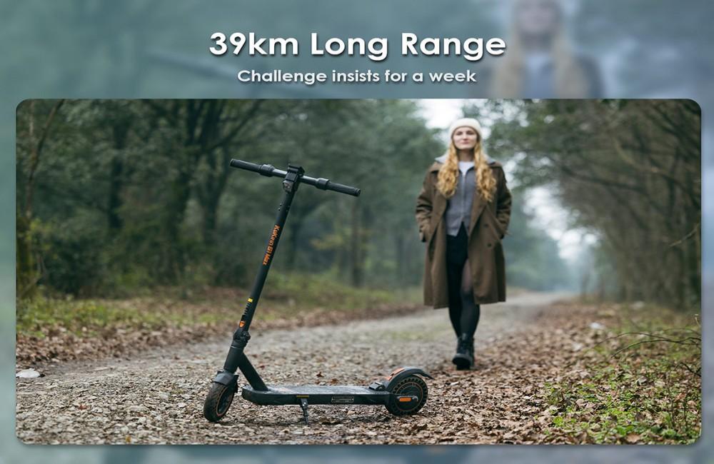 KuKirin S1 Max Foldable Electric Scooter, 350W Motor, 36V 10.4Ah Battery, 8 inch Tires, 30km/h Max Speed, 39km Range