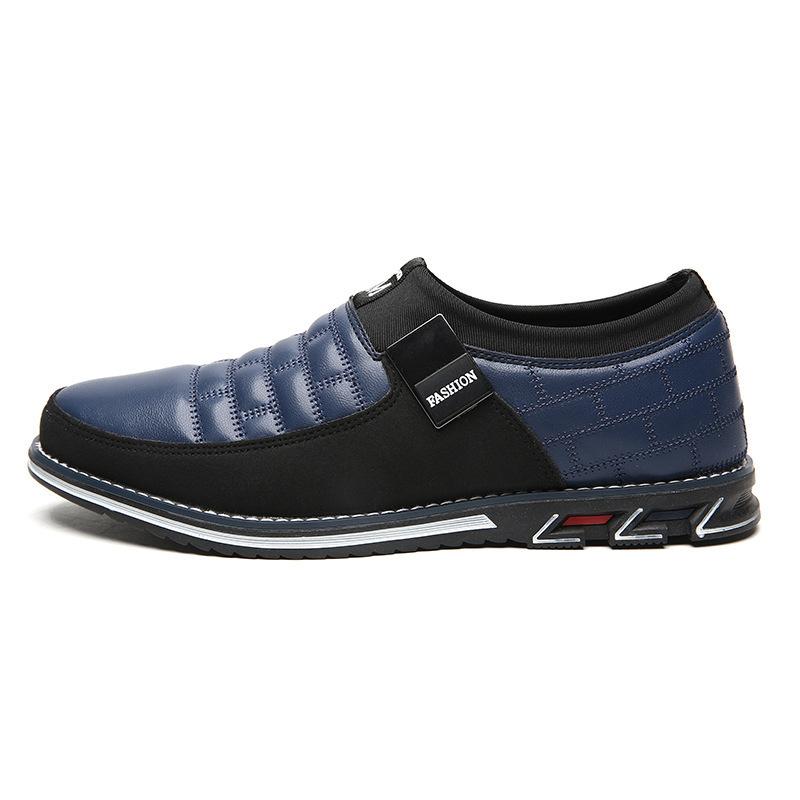 Fashion New Designer Big Size 38-48 Oxfords Leather Men Shoes Fashion Casual Slip On Formal Business Wedding Dress Shoes Zapatos