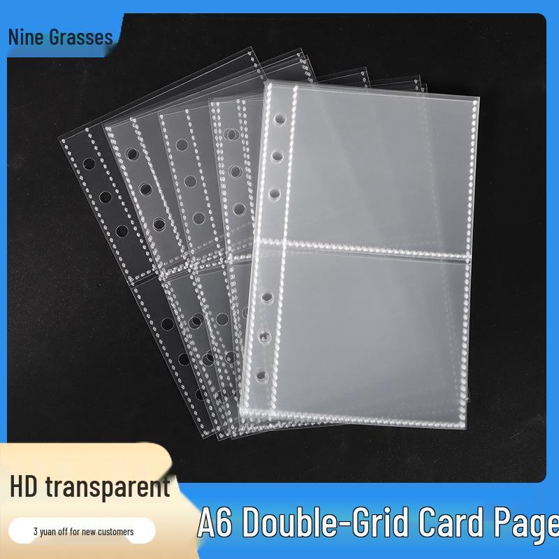 Star-Chasing A6 Transparent Loose-Leaf Photo Album for 3/4/5 Inch Photos with 6-Hole Design