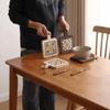Retro Insulation Mat Japanese Style Wooden Placemat Hot Tea Water Cups Table Mat  Coffee Cup