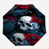 1pc Skull RavenOpen/Close Umbrella-Windproof, Compact Travel Umbrella, Sturdy 8-Rib Shaft, Outdoor Accessory, 1133