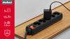 Extension Cord Power Strip 1.5M 5 Sockets 3X1.0 Mm2 Rebel Switch