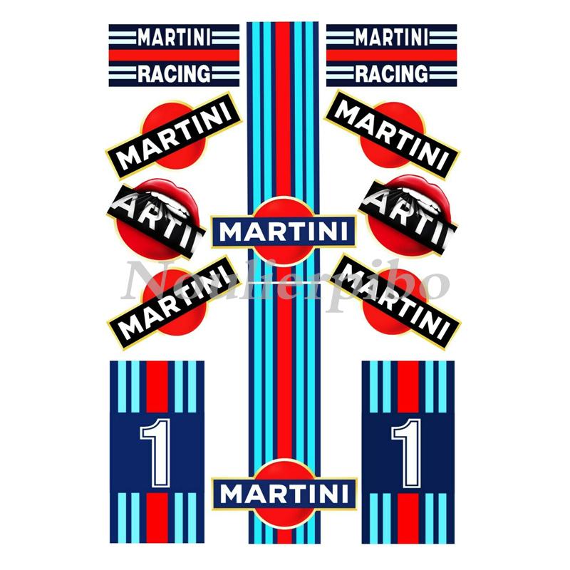 Zestaw 30 cm Wycinane Naklejki PCV Martini Racing Paski do Samochodu Moto Naklejka Winylowa Zewnętrzna Naklejki na Karoserię Wsparcie Prywatnej Personalizacji