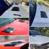 Universal ABS Engine Hood Vent Grille Decorative Cover