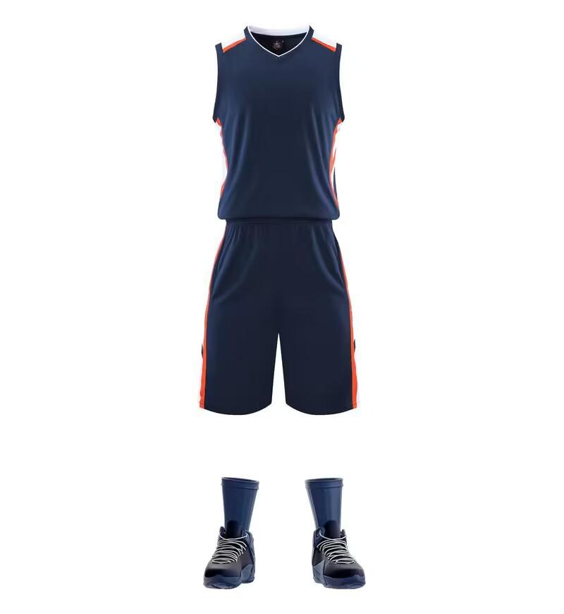 Men's Ultra-Fast Drying Basketball Jersey with Custom Numbers - Student Team Uniform Set
