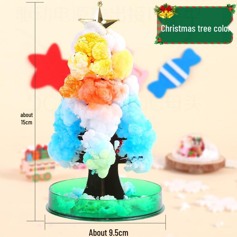 Blossoming Crystal Christmas Tree: Handmade Magic Growing Ornament & Gift