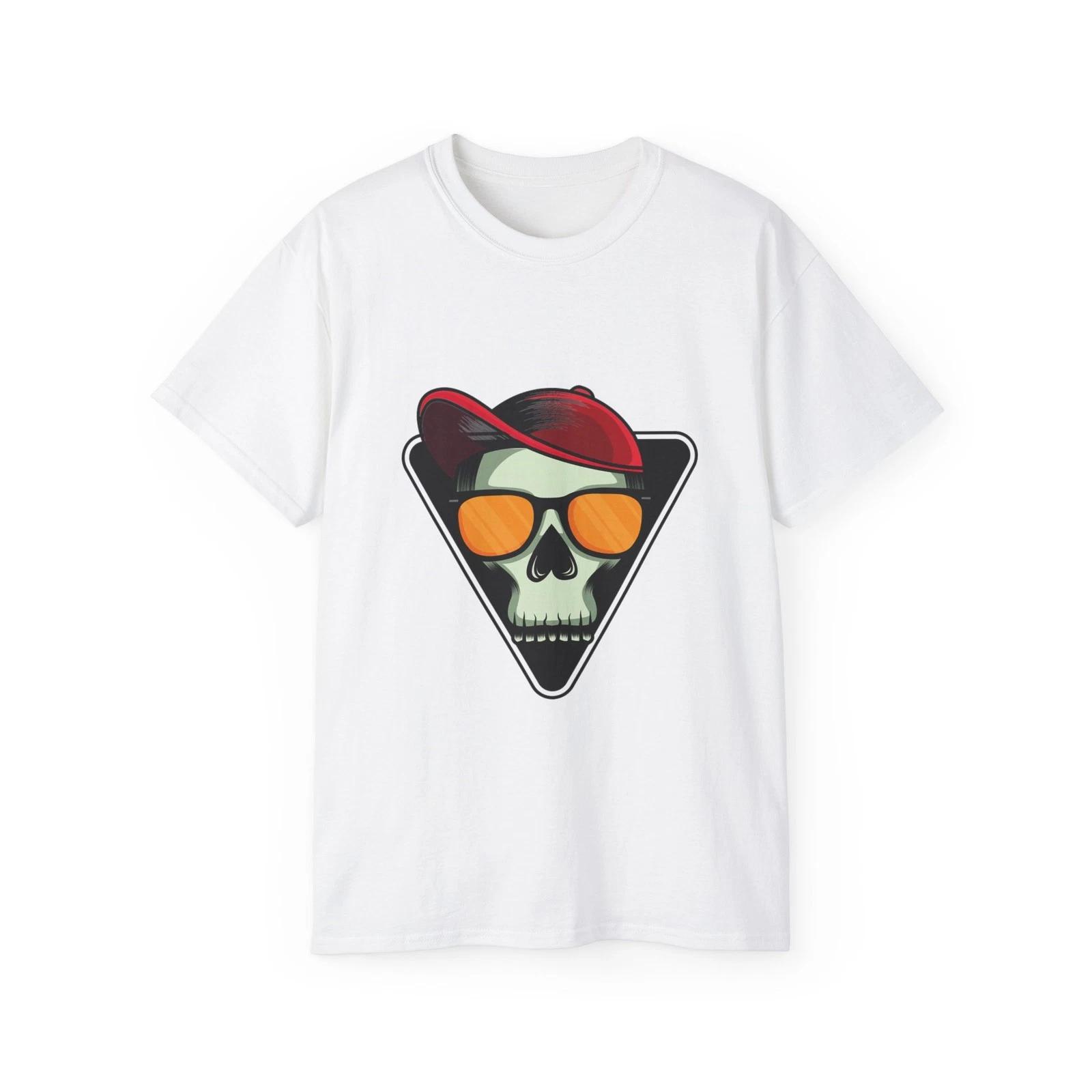 Skull Cool Bones Tattoo Skeleton Dead | Custom Graphic T-Shirt 4XL