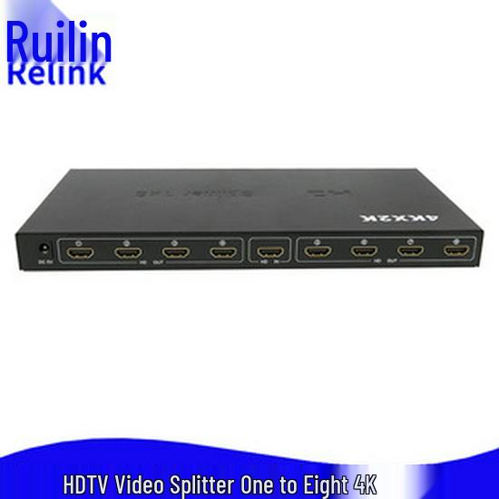 4K HDMI Splitter: 1 Input to 2 Output Screen Sharing Converter