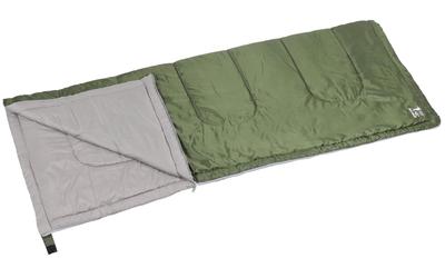 CAPTAIN STAG Forno Sleeping Bag 800g Olive 75cm Wide X 185cm Minimum Temperature (UB-32), Envelope-Style, Fill, Green, Long, 12°C