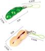 2pcs Squeeze Beans Keychain ADHD Soybean Fidget Toys Squishy Pea Pod Stress Toy Peanuts Keychain Gift for Kids Children Adult