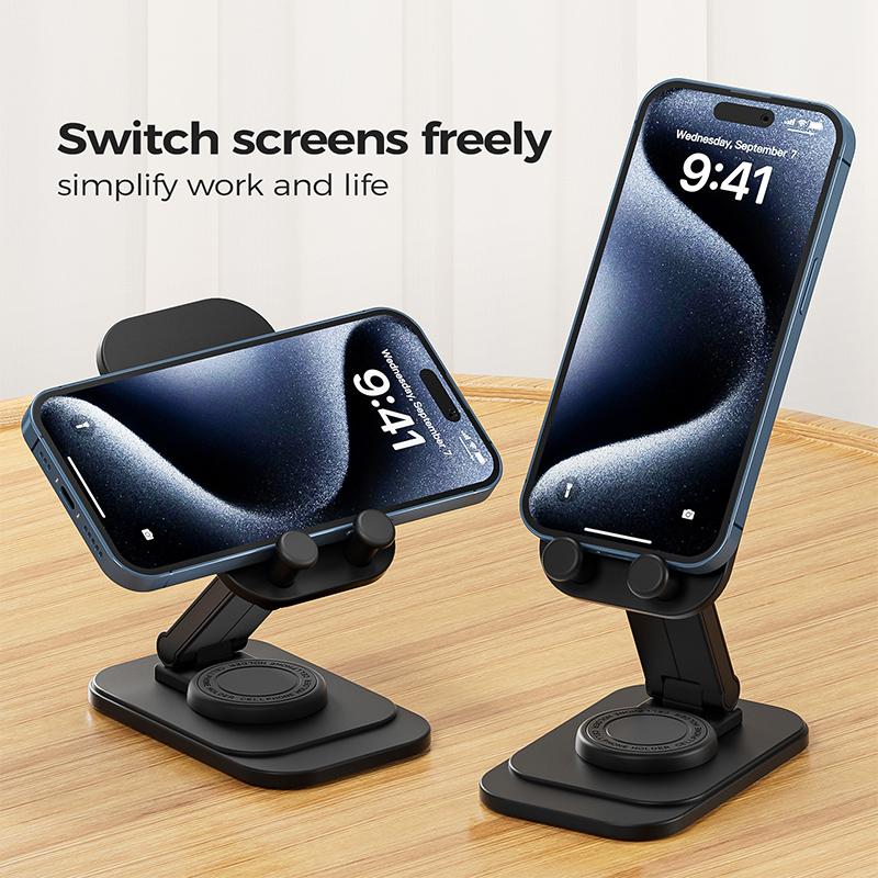 Foldable 360 Degree Rotation Desktop Mini Phone Holder Height Adjustable Cellphone Tablet Stand Bracket Support For Iphone
