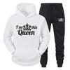 Men's And Women's Long Sleeves Sportswear Hoodie Printed Couple Plus Size Pullover Ladies  High Quality Two Piece + Sweatpants