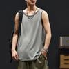 American Solid Color Trendy Brand Ice Silk Round Neck Quick-drying Sports Running Jersey Sleeveless Vest