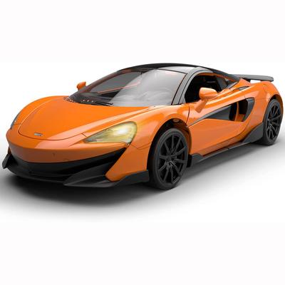 1:McLaren 600LT-Metallautomodell im Maßstab 32, Rückzugsautos mit Sound und LEDs, Spielzeugautos aus Druckguss, Geburtstagsgeschenk für Jungen und Mädchen