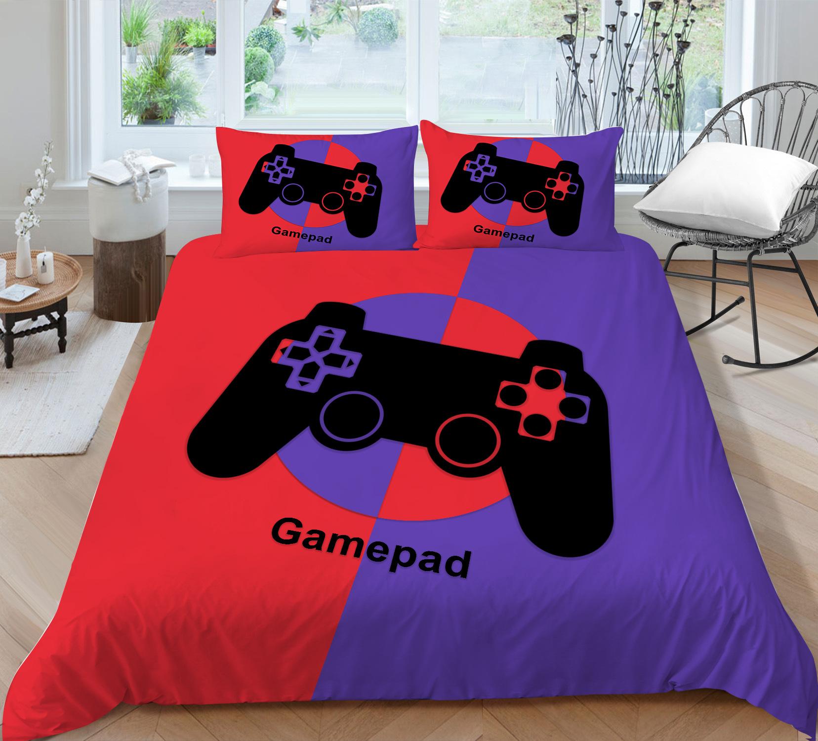 

Полиэстеровый пододеяльник наволочка набор из двух или трех предметов креативный игровой автомат 3D цифровая печать A pair of pillowcases 50 * 90