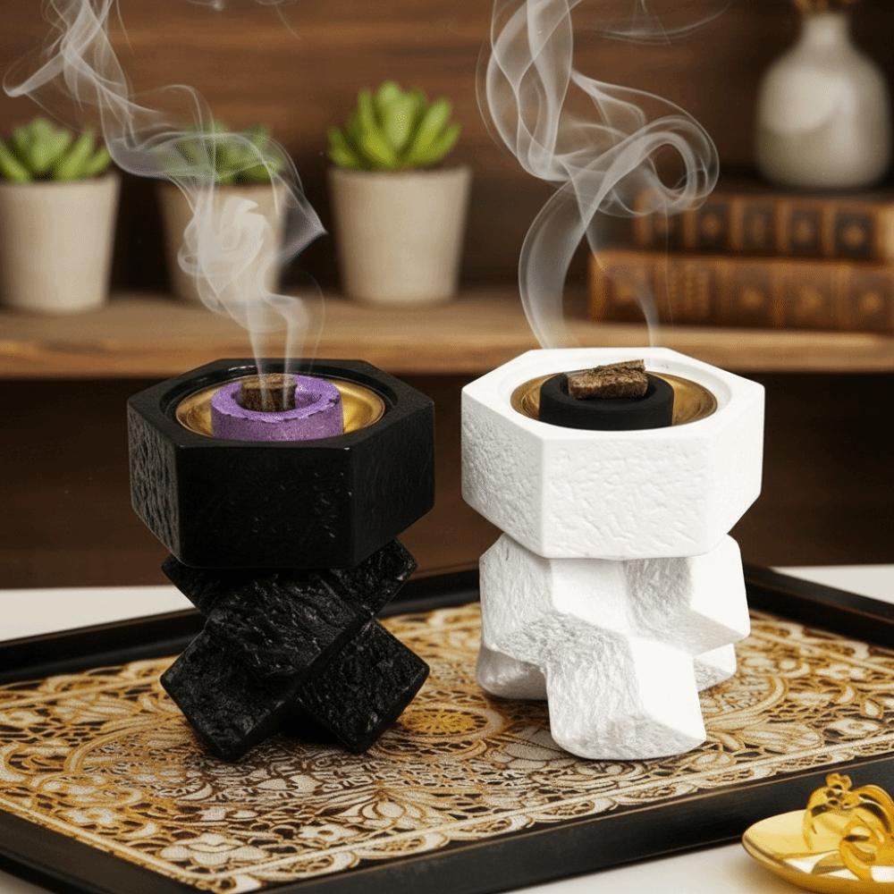 Decorative Cross-Knot Incense Burner Artistic Sandalwood Incense Burner  Yoga