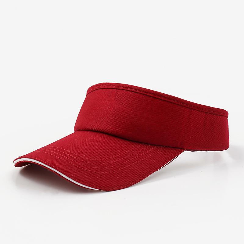 

Летняя шляпа женская однотонная универсальная бейсболка с открытым верхом, кепка для защиты от солнца для занятий спортом на открытом воздухе, регулируемая теннисная кепка One Size