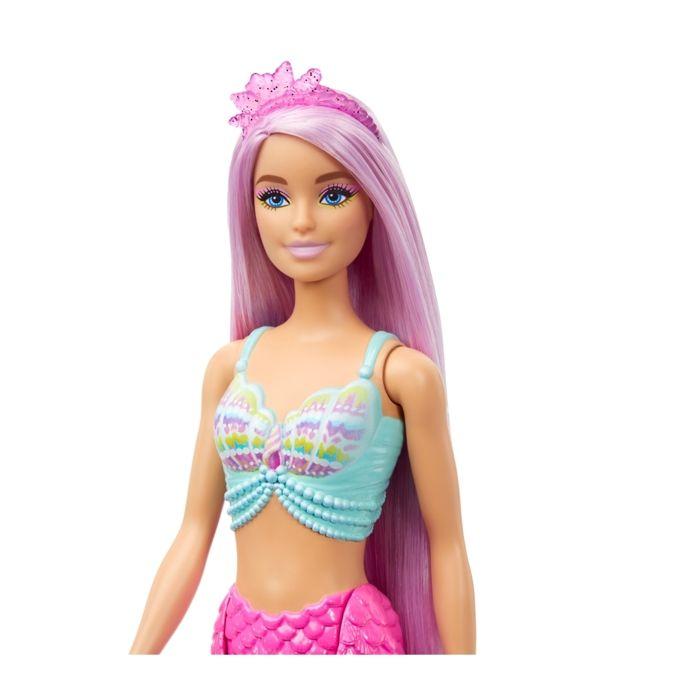 Mermaid Doll - BARBIE - Pink Hair - 18 Cm - Hair Accessories - For Children Aged 3 To 10
