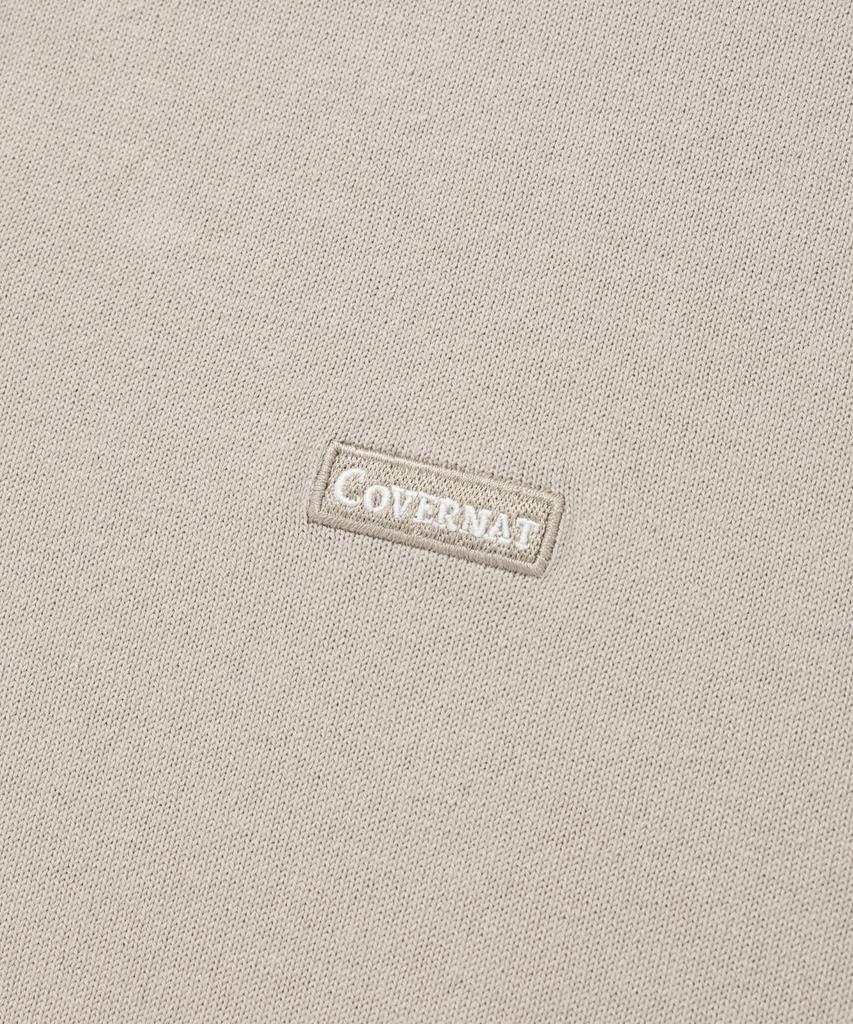 COVERNAT Basic Collared Knit Beige