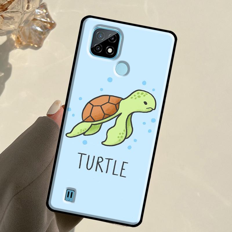 Cartoon Turtle For Realme 13 11 10 12 14 Pro Plus GT 5 6 6T GT7 Pro C67 C61 C53 C51 C21Y C25S C75 C55 Case