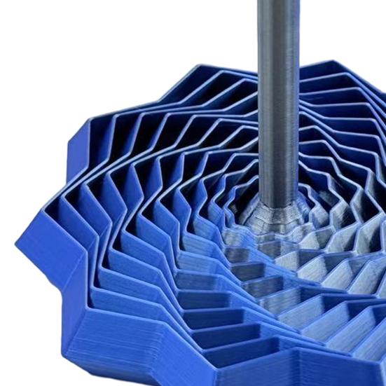 3D-gedruckter Fidget-Stern Stress Angstabbau Fraktaler Expandierter Stern Sensorisches Spielzeug mit Griff Wirbelnde Spirale Expandierbarer Stern Dekompressionsspielzeug