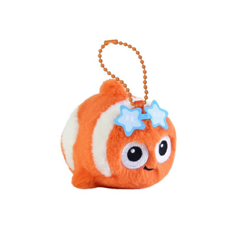 Adorable Ocean Animal Plush Keychain Collection Featuring Cute Turtles Clownfish Dolphins And Seals