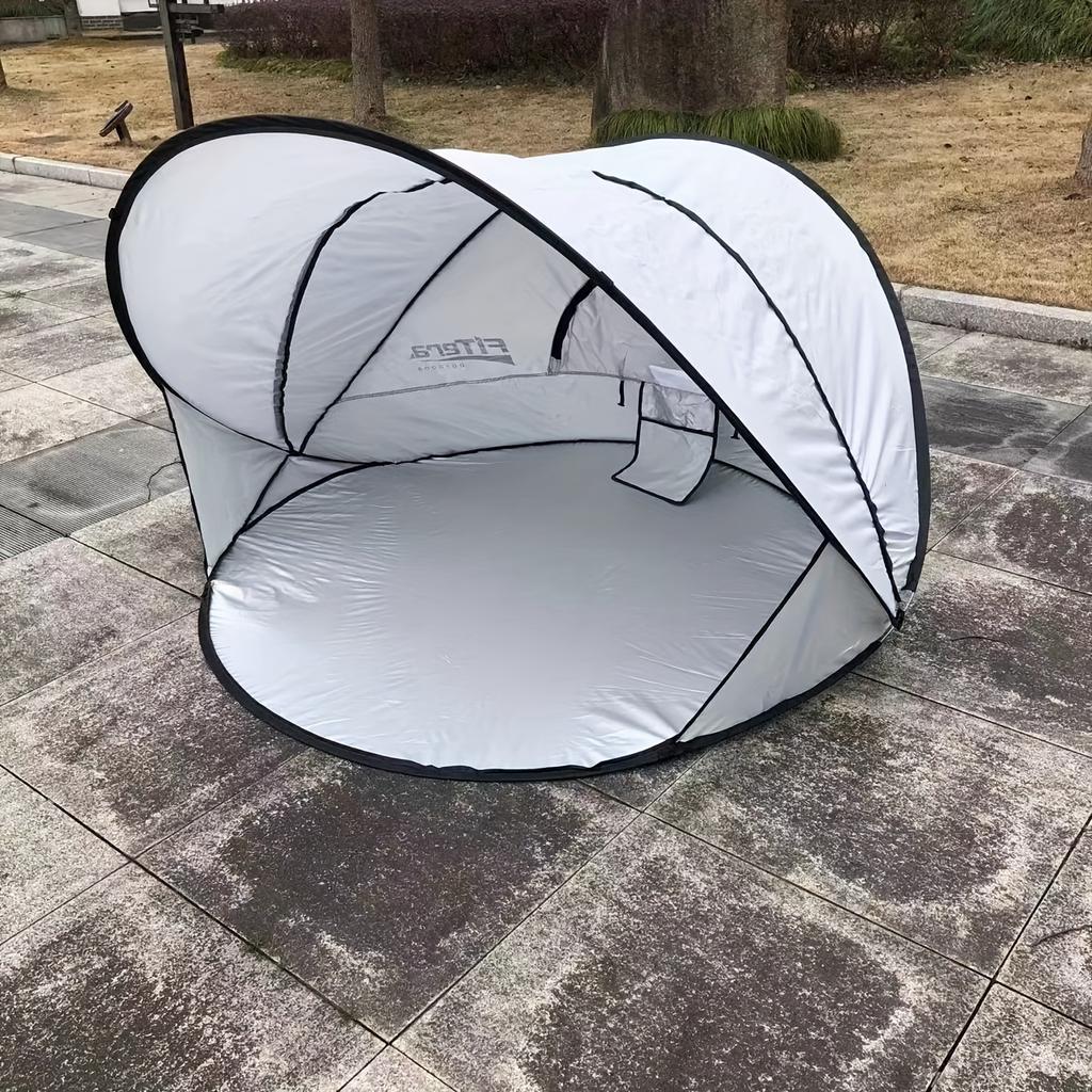 1pc Automatic Pop-Up Tent, 1-Second Quick Open, Extra Large Breathable Sunshade Park Camping Shelter for 3-4 People