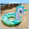 In Stock New Inflatable Glitter Unicorn Swim Ring For Kids Cartoon Pattern Fitness Equipment