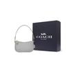New COACH Swinger Cow Leather Crescent Bag, Pochette, Shoulder Bag, Handbag Trumpets Women's Gray C2643-B4DOY