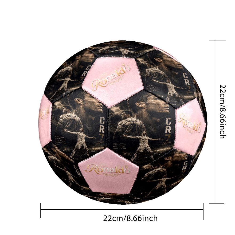Ronaldo's Defy Gravity: Rise Above Size 5 Football Machine Sewn Indoor/Outdoor Training and Matches Surprise Collection Gift