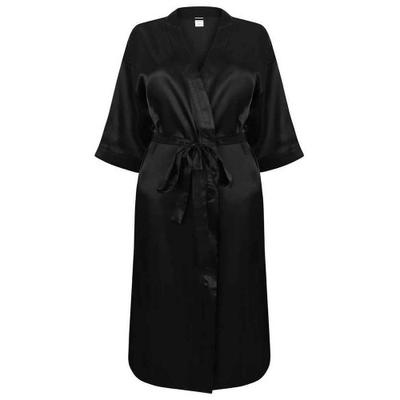 Vestido de cetim feminino/senhora