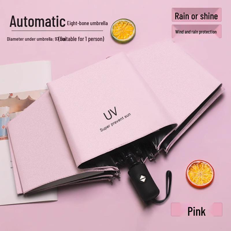 Rain or Shine: Color-Changing Three-Fold UV-Protective Umbrella