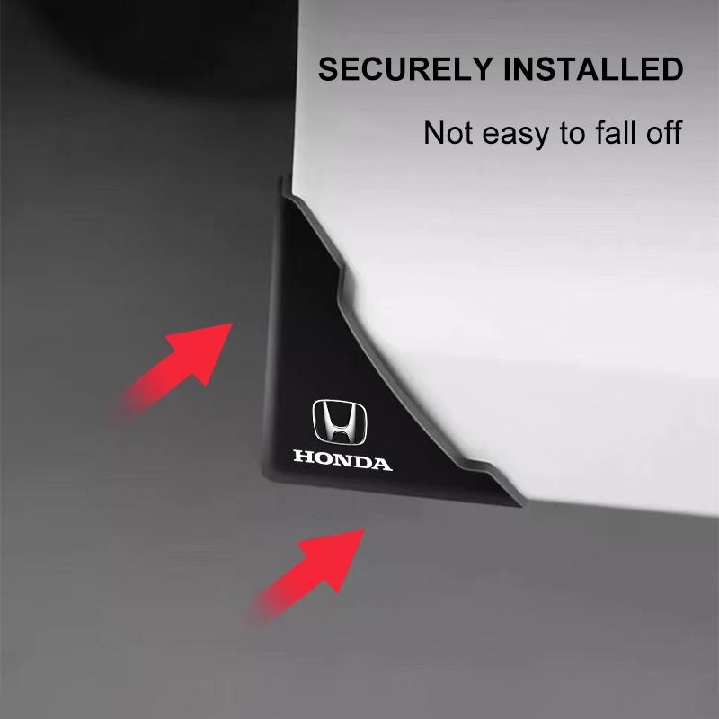 2Pcs Car Door Corner Silicone Protective Anti-Collision Cover For Honda Fit Mugen Insight Type S R VTEC DOHC Modulo Vezel Legend RR Si