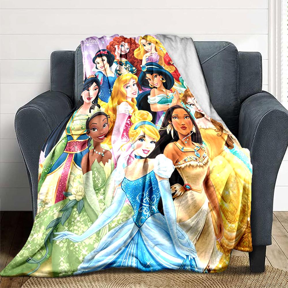 1Pc Magic Frozen Kingdom Blanket For Couch Bed Plush Cozy Fuzzy Blanket Super Soft Warm Blankets For Fall And Winter 091868
