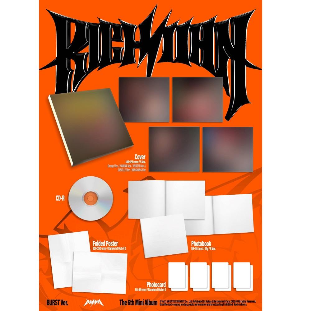 [Vorbestellung 9/5 Veröffentlichung] aespa - 6. Mini-Album Rich Man [BURST-Version] CD