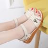 Sandals Women's Soft-soled Beef Tendon New Mother Sandals Flat-soled Summer Outer Wear Medium and Old Pregnant Women